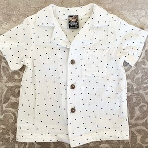 First Wave baby or toddler boys 12 mo button up shirt
